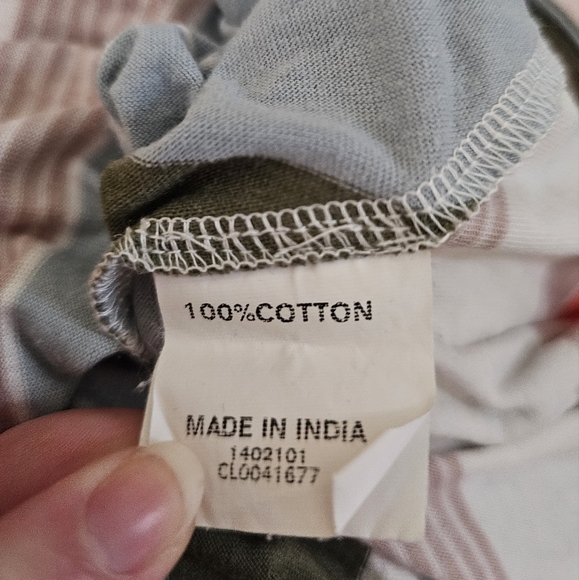 Plus Size Stripe Cotton Knit Sash Tie Shirt Dress - Picture 16 of 16